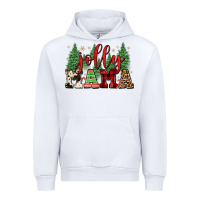 White jolly mama Urban Hoodie - FaDigitalArtStudio