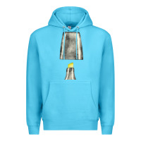 Ocean Blue yellow highlighter pen fa element Premium Hoodie - FaDigitalArtStudio