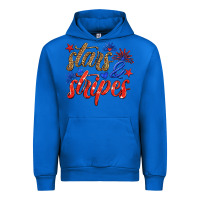 Cobalt stars and stripes Urban Hoodie - HRA Design Shop