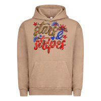 Pigment Burro stars and stripes Urban Hoodie - HRA Design Shop