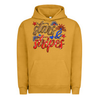 Pigment Peanut Butter stars and stripes Urban Hoodie - HRA Design Shop