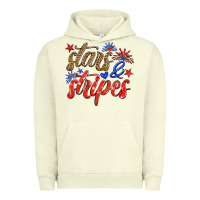 Pigment Pistachio stars and stripes Urban Hoodie - HRA Design Shop