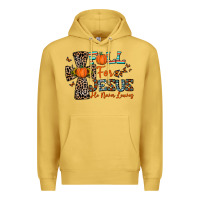 Antique Gold fall for jesus he never leaves Premium Hoodie - CowhideDigitalArt