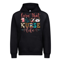 Black livin' that nurse life Urban Hoodie - FaDigitalArtStudio