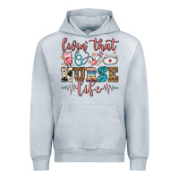 Heather Grey livin' that nurse life Urban Hoodie - FaDigitalArtStudio