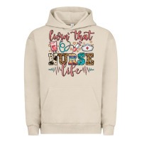 Pigment French Oak livin' that nurse life Urban Hoodie - FaDigitalArtStudio