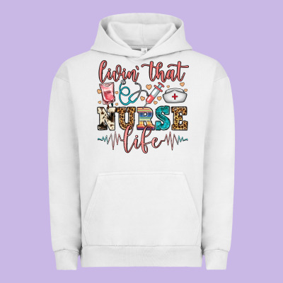 Livin' That Nurse Life Urban Hoodie Designed By Fadigitalartstudio