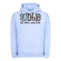 Pigment Grape Ice auntie  like a mom, only cooler Urban Hoodie - CowhideDigitalArt