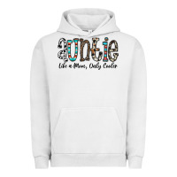 Pigment Lunar Rock auntie  like a mom, only cooler Urban Hoodie - CowhideDigitalArt
