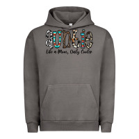 Pigment Tornado auntie  like a mom, only cooler Urban Hoodie - CowhideDigitalArt