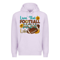 Lilac livin' that football mom life Premium Hoodie - HRA Design Shop