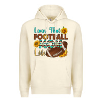 Sandshell livin' that football mom life Premium Hoodie - HRA Design Shop