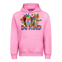 Fuchsia Pink be kind Urban Hoodie - CowhideDigitalArt