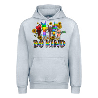 Heather Grey be kind Urban Hoodie - CowhideDigitalArt