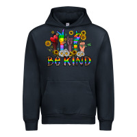 Navy be kind Urban Hoodie - CowhideDigitalArt