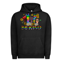 Pigment Black be kind Urban Hoodie - CowhideDigitalArt