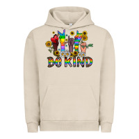 Pigment French Oak be kind Urban Hoodie - CowhideDigitalArt