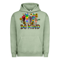 Pigment Oil Green be kind Urban Hoodie - CowhideDigitalArt