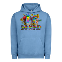 Pigment Pebble Blue be kind Urban Hoodie - CowhideDigitalArt