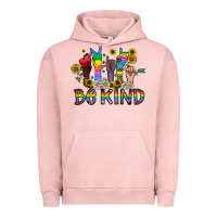 Pigment Salmon be kind Urban Hoodie - CowhideDigitalArt