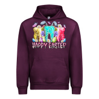 Mauve Wine happy easter tooth Urban Hoodie - RacoonDesign
