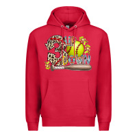 Cardinal three up down softball Premium Hoodie - RacoonDesign