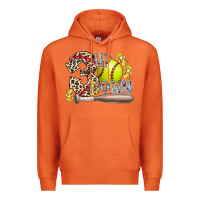 Carrot three up down softball Premium Hoodie - RacoonDesign