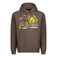 Coffee three up down softball Premium Hoodie - RacoonDesign