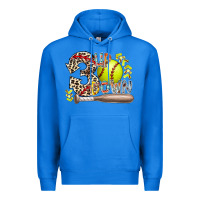 True Royal three up down softball Premium Hoodie - RacoonDesign