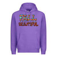 Purple fall is proof that change is beautiful Premium Hoodie - CowhideDigitalArt