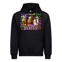 Black happy mardi gras heifer Urban Hoodie - RacoonDesign