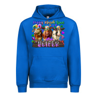 Cobalt happy mardi gras heifer Urban Hoodie - RacoonDesign