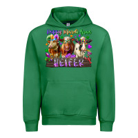 Emerald happy mardi gras heifer Urban Hoodie - RacoonDesign