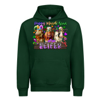 Foreset Green happy mardi gras heifer Urban Hoodie - RacoonDesign