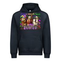 Navy happy mardi gras heifer Urban Hoodie - RacoonDesign
