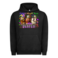 Pigment Black happy mardi gras heifer Urban Hoodie - RacoonDesign