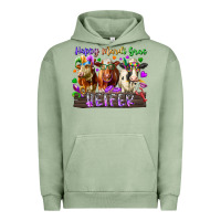 Pigment Oil Green happy mardi gras heifer Urban Hoodie - RacoonDesign