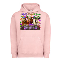 Pigment Salmon happy mardi gras heifer Urban Hoodie - RacoonDesign