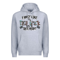 Heather Grey fancy like the race track on a date night Premium Hoodie - CowhideDigitalArt