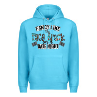 Ocean Blue fancy like the race track on a date night Premium Hoodie - CowhideDigitalArt