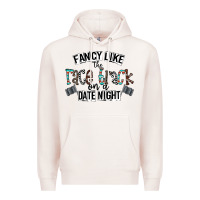 Pale Pink fancy like the race track on a date night Premium Hoodie - CowhideDigitalArt