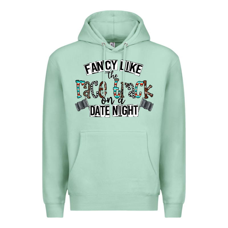 Fancy Like The Race Track On A Date Night Premium Hoodie by CowhideDigitalArt | Teevron