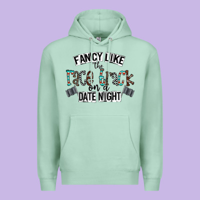 Fancy Like The Race Track On A Date Night Premium Hoodie Designed By Cowhidedigitalart