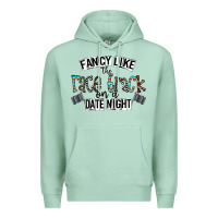 Seafoam fancy like the race track on a date night Premium Hoodie - CowhideDigitalArt