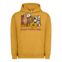 Pigment Peanut Butter lpn licensed practical nurse Urban Hoodie - FaDigitalArtStudio