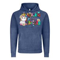 Vintage Denim sparkle like a unicorn Vintage Hoodie - AdoDesignShop
