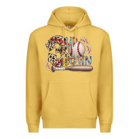 Antique Gold three up down Premium Hoodie - RacoonDesign