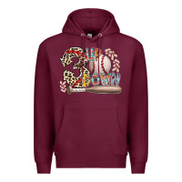 Burgundy three up down Premium Hoodie - RacoonDesign