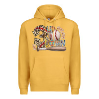 Mustard three up down Premium Hoodie - RacoonDesign