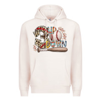 Pale Pink three up down Premium Hoodie - RacoonDesign